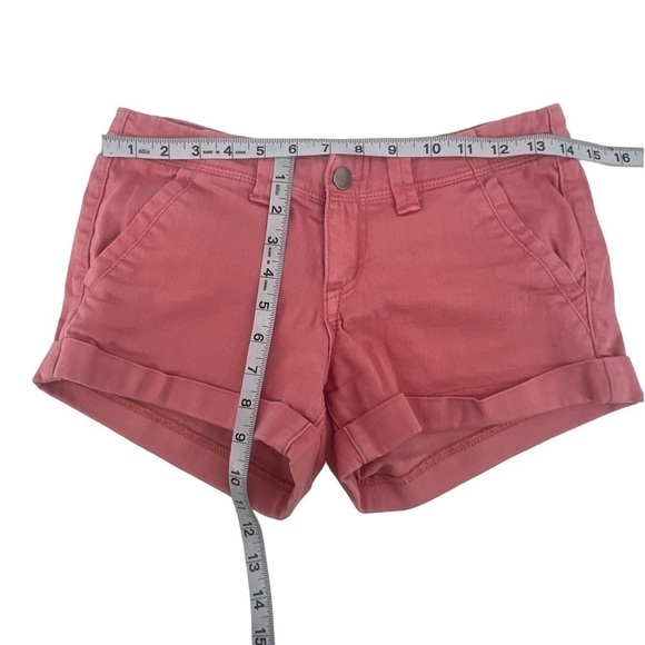 21 Denim Mauve Chino Cuffed Hem Shorts Size 25 Women’s - Picture 4 of 5